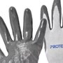 Luva Tricotada Poliéster com Banho Nitrílico - Proteplus