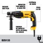 Martelete Perfurador/Rompedor SDS Plus 800W 220V D25133KB2 - Dewalt