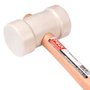 Martelo de Borracha 40mm Branco - Max Ferramentas