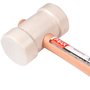 Martelo de Borracha 60mm Branco - Max Ferramentas