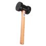 Martelo de Borracha 60mm Preto - Max Ferramentas
