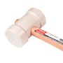 Martelo de Borracha 80mm Branco - Max Ferramentas