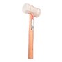 Martelo de Borracha 80mm Branco - Max Ferramentas