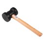 Martelo De Borracha 80mm Preto - Max Ferramentas