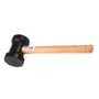 Martelo De Borracha 80mm Preto - Max Ferramentas
