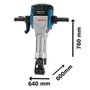 Martelo Demolidor Rompedor 2000W 220V GSH 27 VC - Bosch 061130A0E0