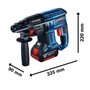 Martelo Perfurador Rompedor à Bateria de 18V GBH 180-LI - Bosch