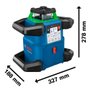 Nível a Laser Rotativo GRL 650 CHVG à Bateria - Bosch