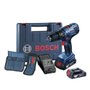 Parafusadeira Furadeira de Impacto á Bateria GBS180 LI + Kit de acessórios - Bosch