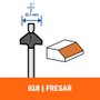 Ponta Fresa Chanfrar 45G Ref.618 - Dremel