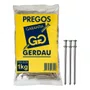 Prego de Aço com Cabeça Dupla Gerdau 17 x 27 (2.1/2" x 11) 1kg