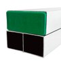 Régua de Pedreiro Alumínio Bi Tubular Tampa Verde 2M - Novo Horizonte