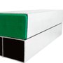 Régua de Pedreiro Alumínio Bi Tubular Tampa Verde 6M - Novo Horizonte