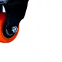 Rodízio Fixo Black 41mm 30kg com Placa e Roda Laranja - Colson
