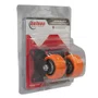 Rodízio Fixo Black 41mm 30kg com Placa e Roda Laranja - Colson