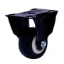 Rodízio Fixo  Black 50mm 50kg com Placa e Roda Preto - Colson