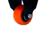 Rodízio Fixo Black 50mm 50kg com Placa Roda Laranja - Colson