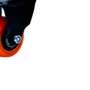 Rodízio Fixo Black 50mm 50kg com Placa Roda Laranja - Colson