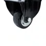 Rodízio Fixo Black 75mm 70kg com Poliuretano  Preto - Colson