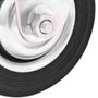Rodízio Fixo Leve 4" Preto de Borracha - Vonder