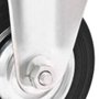 Rodízio Fixo Leve 4" Preto de Borracha - Vonder