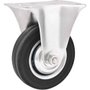 Rodízio Fixo Leve 4" Preto de Borracha - Vonder