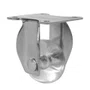 Rodízio Fixo Série Gel 35mm 30kg com Placa e Roda Transparente - Colson