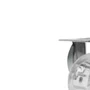 Rodízio Fixo Série Gel 50mm 40kg com Placa e Roda Transparente - Colson