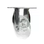 Rodízio Fixo Série Gel 75mm 50kg com Placa Roda Transparente - Colson