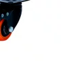 Rodízio Giratório Black 41mm 30kg com Placa e Freio e Roda Laranja - Colson