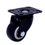 Rodízio Giratório Black 41mm 30kg com Placa e Roda Preta - Colson