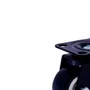 Rodízio Giratório Black 41mm 30kg com Placa e Roda Preta - Colson