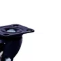 Rodízio Giratório Black 41mm 30kg com Placa e Roda Preta - Colson