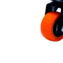 Rodízio Giratório Black 41mm 30kg com Placa Roda Laranja - Colson