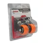 Rodízio Giratório Black 41mm 30kg com Placa Roda Laranja - Colson