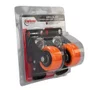 Rodízio Giratório Black 50mm 50kg com Placa e com Freio Roda Laranja - Colson