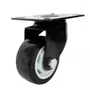 Rodízio Giratório Com Freio Black 75mm 70kg Polietileno Preto - Colson