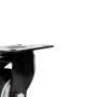 Rodízio Giratório Com Freio Black 75mm 70kg Polietileno Preto - Colson