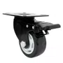 Rodízio Giratório com Freio Black 75mm 70kg Preto - Colson