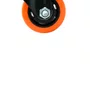 Rodízio Giratório com Freio Roda Laranja 75mm - Colson