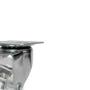 Rodízio Giratório Série Gel 50mm 40kg com Placa Roda Transparente - Colson