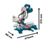 Serra de Meia Esquadria GCM 10X 1750W 220V - Bosch