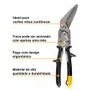 Tesoura de Chapa Aviação Corte Largo e Reto - Toughbuilt
