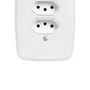 Tomada Dupla 4 x 2 2P + T com Placa Branca 10A 250V - Pluzie