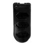 Tomada em Barra 3 Vias Preta 2P + T 10A 250V - Pluzie