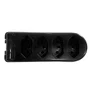 Tomada em Barra 4 Vias Preto 2P + T 10A 250V - Pluzie