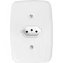 Tomada Simples 2P + T 20A 250V com Placa Branca - Pluzie