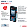 Trena à Laser PRO GLM 150-27 C com Alcance 150m - Bosch