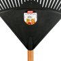 Vassoura Plástica para Folhas 26 Dentes Big Max com Cabo Preta - Max