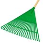 Vassoura Tipo Ancinho Verde com Cabo - Trapp
